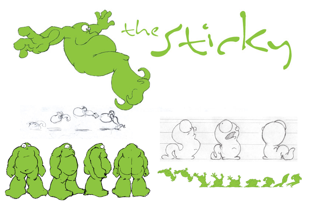 Stick character sheet design.