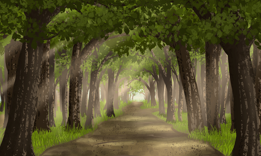 Forest scene illustration.